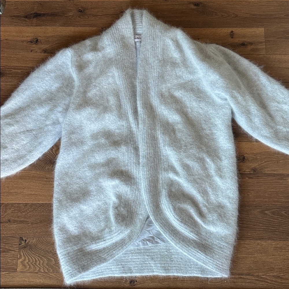 JAMIE- Rabbit hair and lambswool cardigan